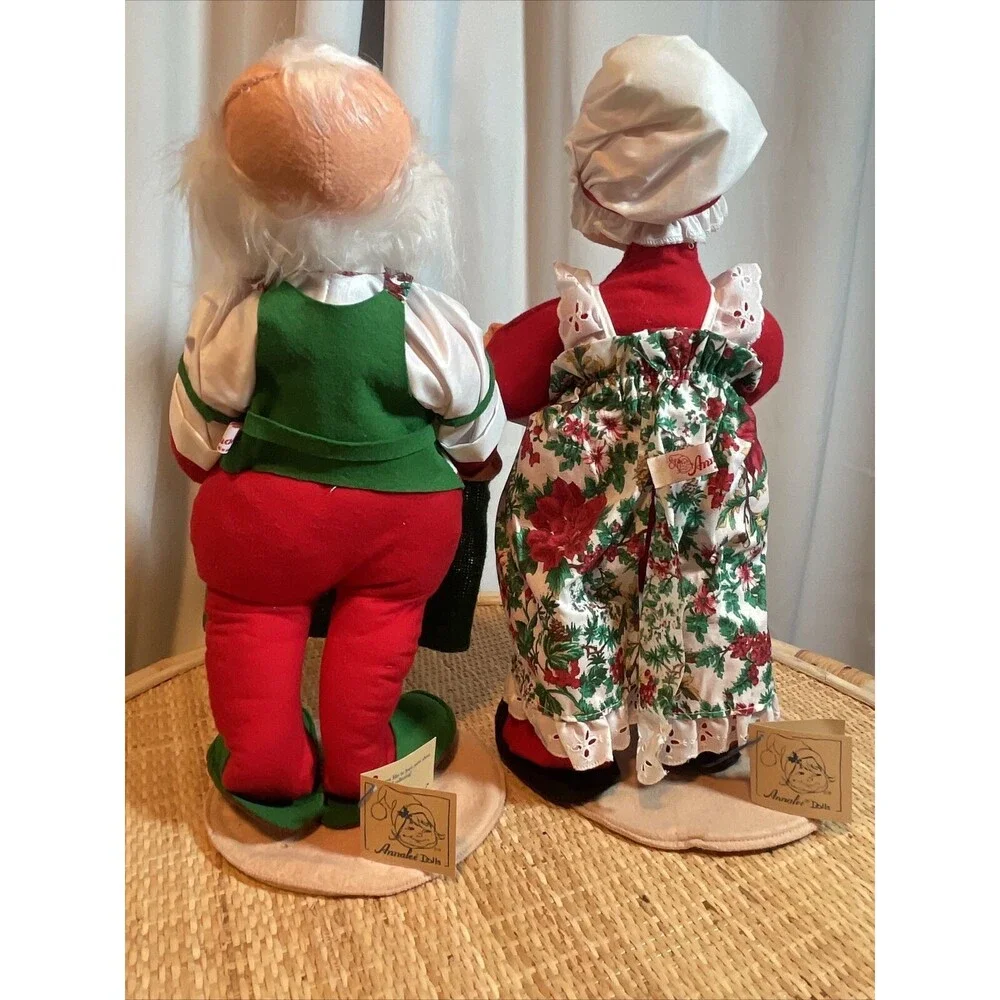 Annalee 18” Vintage 1994 Mr & Mrs Santa Clause Cardholder Bag With Orginal Tags